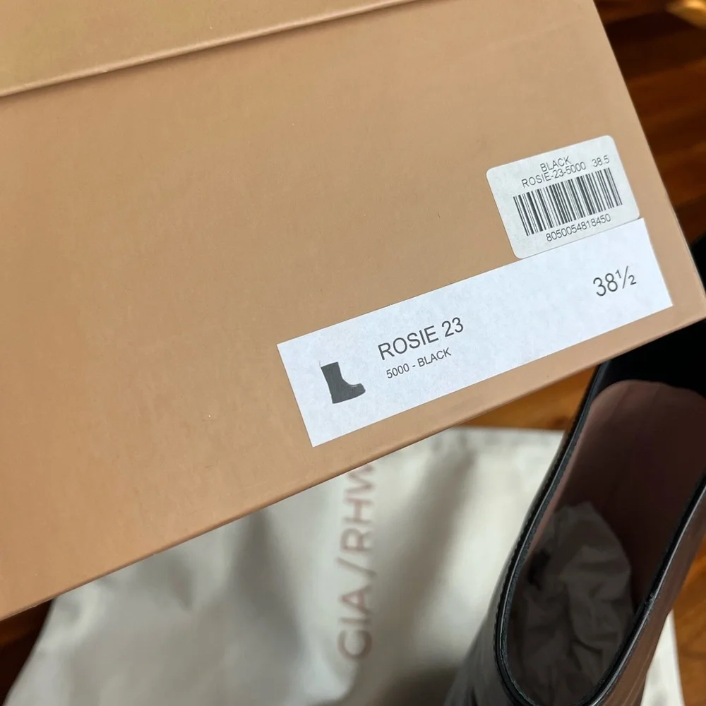 GIA BORGHINI Rosie 23 platform-sole boots, size 38.5, NEW